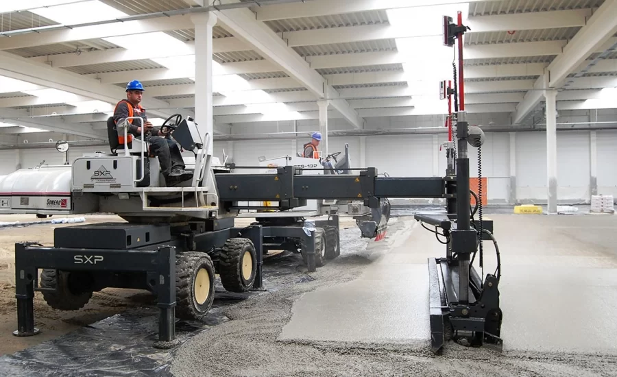Laser Screed Beton Dökümü